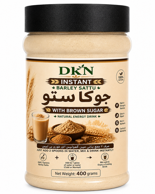 DKN Instant Barley Sattu – With Brown Sugar (400g)